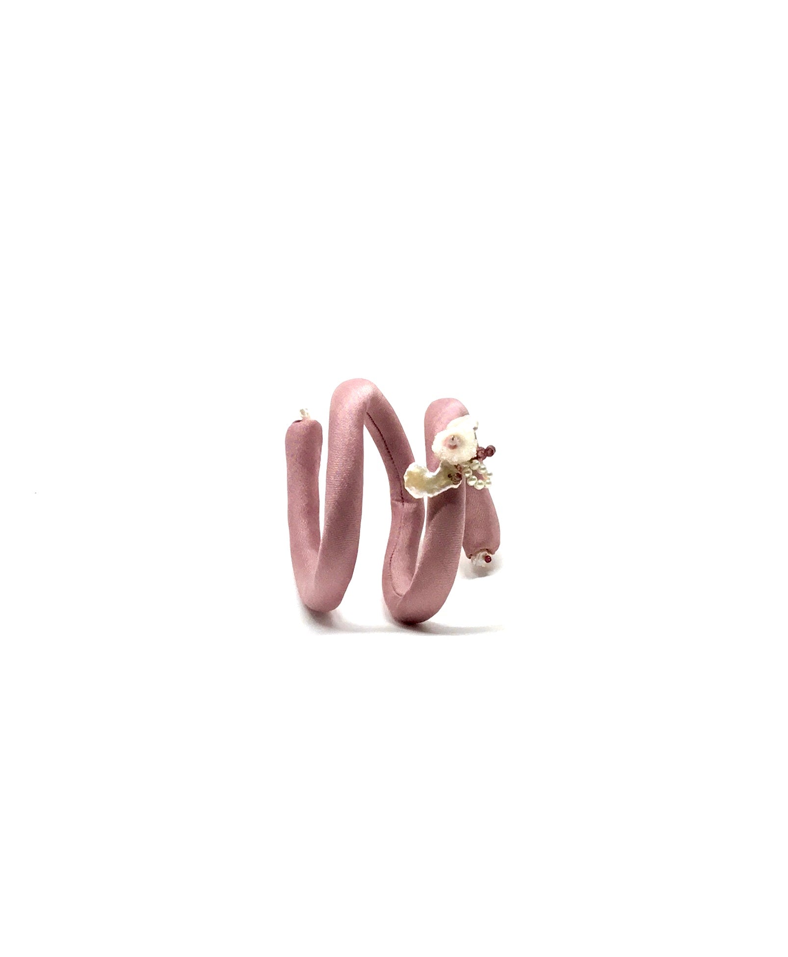 Bracciale "i Versatili" con quarzo rosa - perle keshi - tormalina rosa,