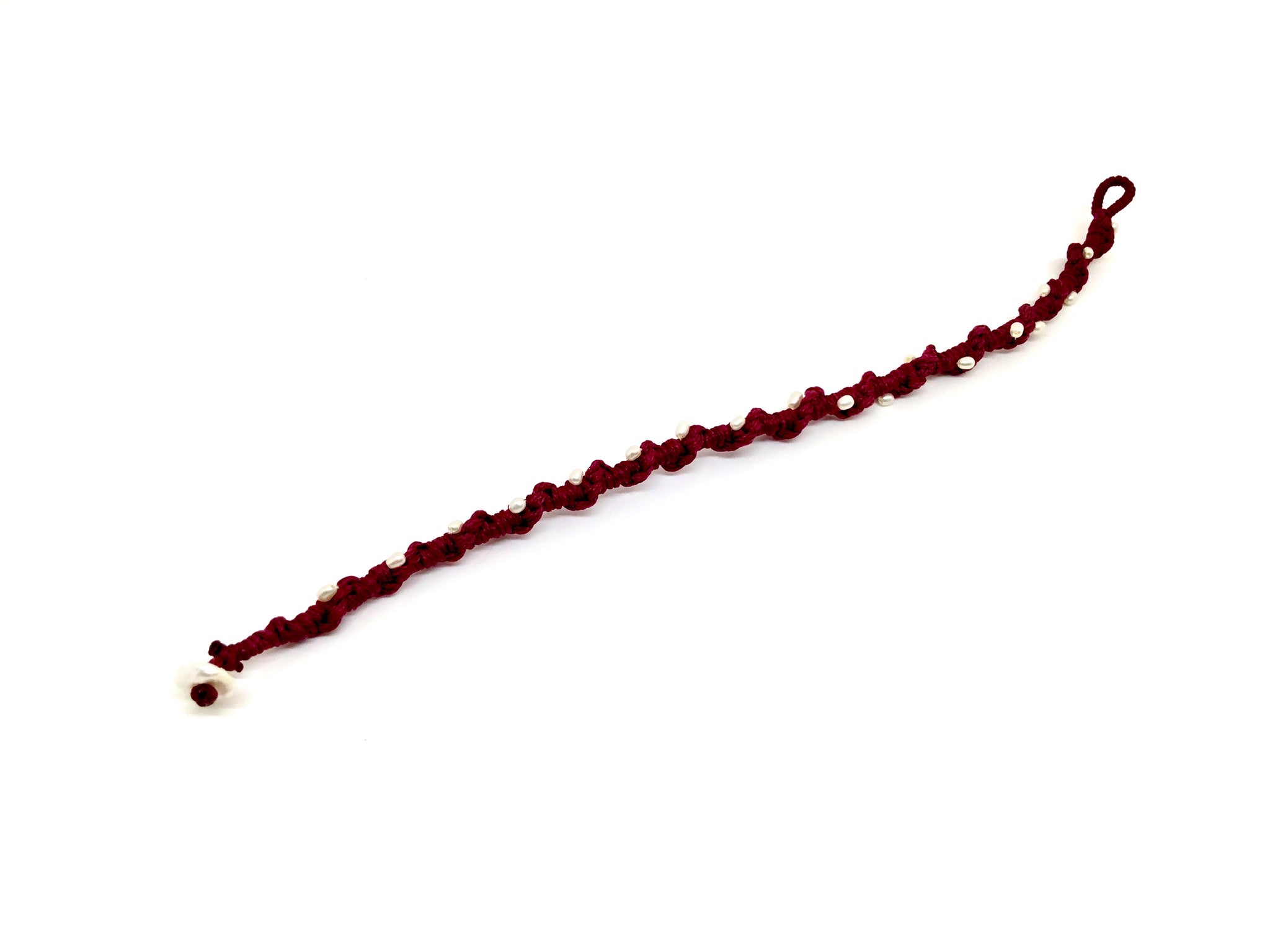 Bracciale "le Corde" con perle keshi