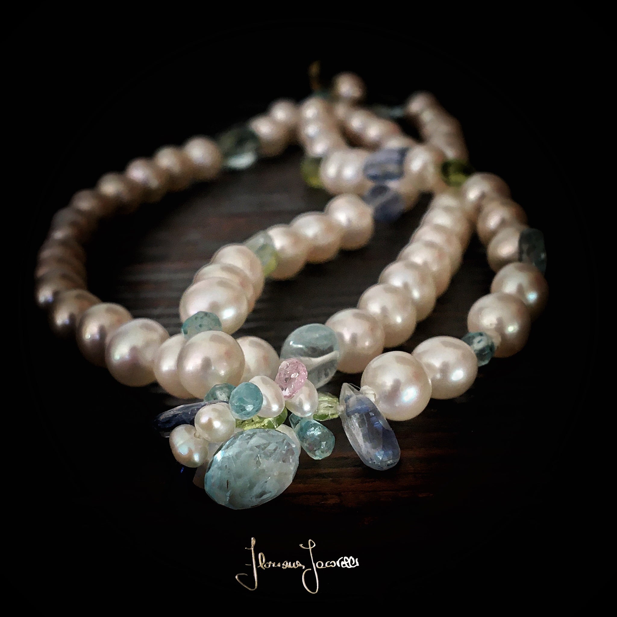 Collier  con fresh-water pearls